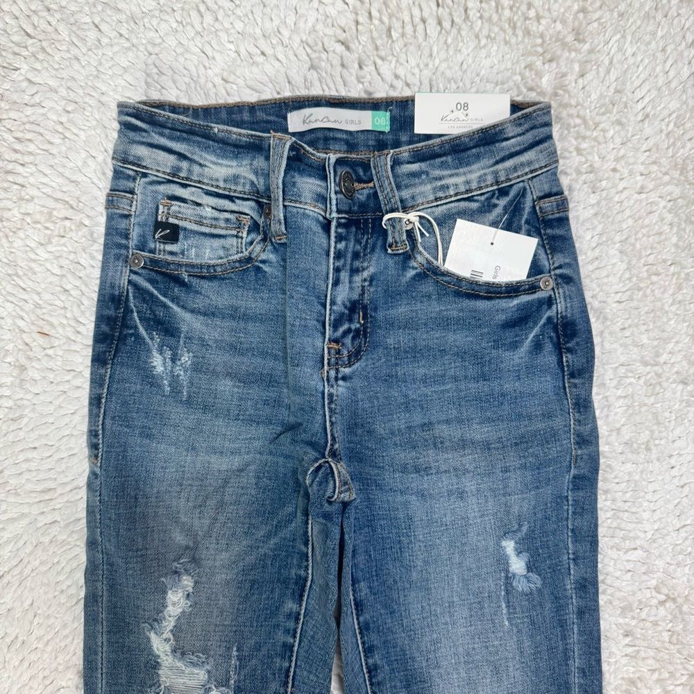 Girls KanCan High Rise Distressed  Skinny Jean - Picture 3 of 6